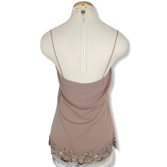 Elie Tahari Silk Embelished Cami Size Small - Picture 6 of 11